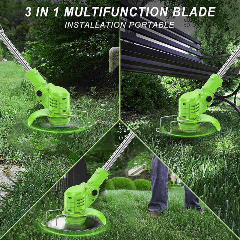 7ab2c816-4a01-4bc3-9ffb-f43121ac5feb.jpg Cordless Electric Grass Trimmer 2-in-1 Lawn Edger W & 2 Batteries & Blades Yard Garden Tool Kit - Image 5